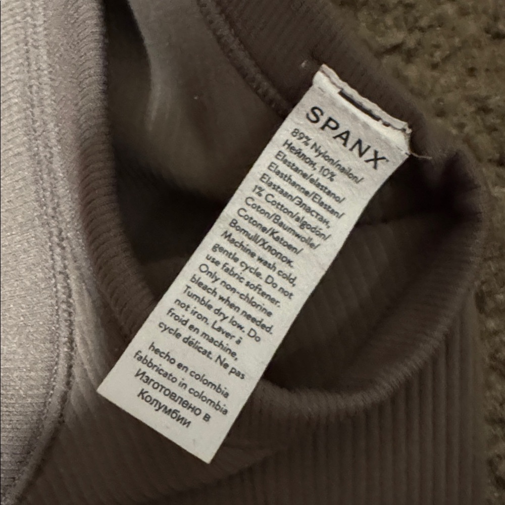 SPANX taupe ribbed bodysuit - Picture 6 of 6